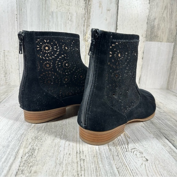 JACK ROGERS Ronnie Women's Suede Almond Toe Cut Out Ankle Booties #760 - Picture 7 of 14